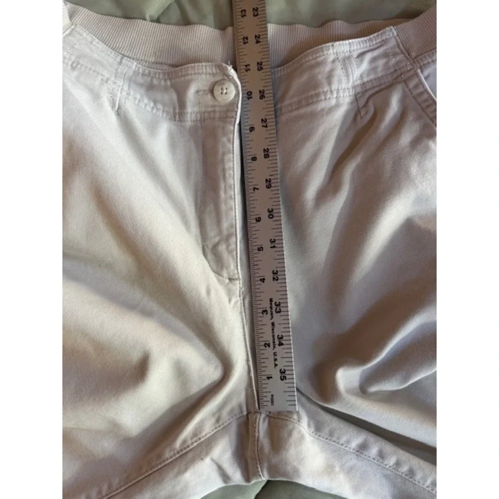 LL Bean Cargo Pants Womens 14 PET Khaki Classic Fit Elastic Waist 282466 Utility